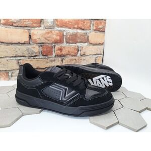 US Men Size 11.5 Vans Upland Black White Phantom Suede Skate Shoes New